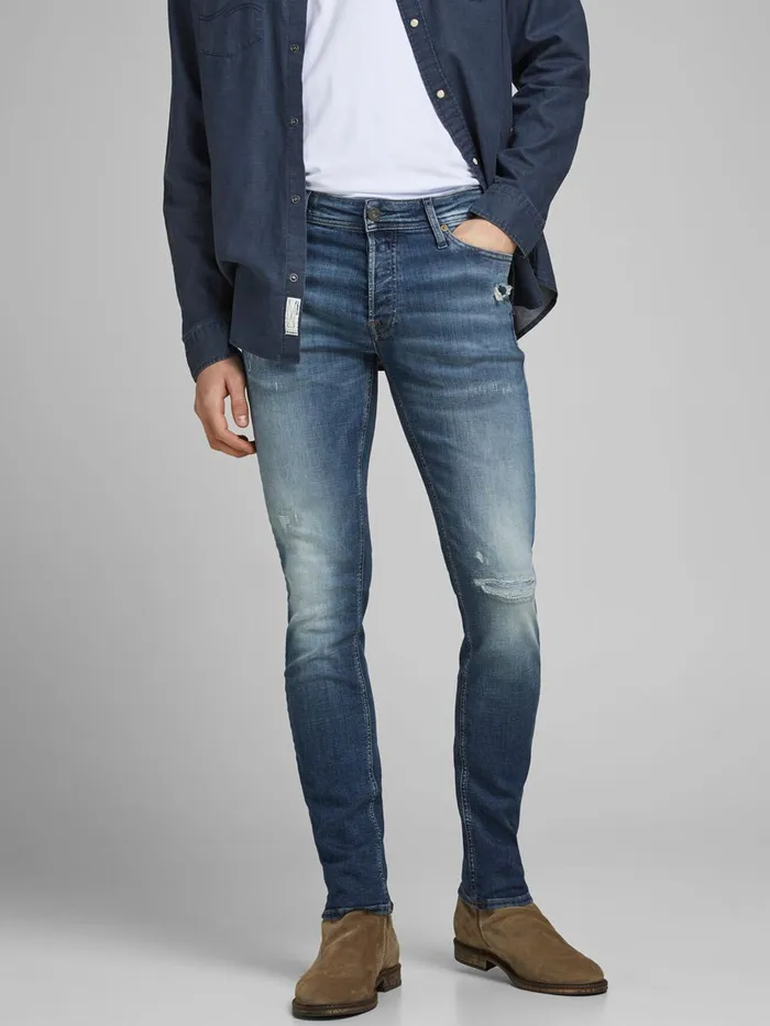 Slim Jeans JACK and JONES Mens GLENN ORIGINAL JOS 631 SLIM FIT JEANS Blue Blue Denim Slim Jeans JACK and JONES Mens GLENN ORIGINAL JOS 631 SLIM FIT JEANS Blue Blue Denim