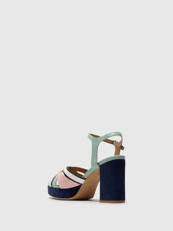 SlingBack Sandals EZUI240FLY SPEARMINTPALE PINKBLACKWHITE Women Fly London Sandals
