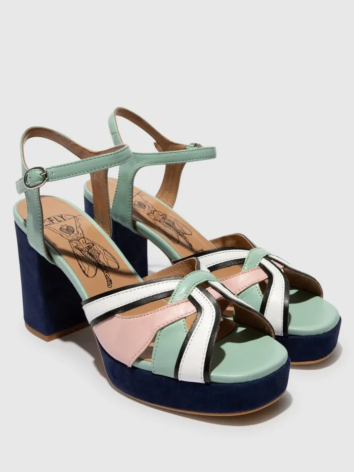 SlingBack Sandals EZUI240FLY SPEARMINTPALE PINKBLACKWHITE Women Fly London Sandals