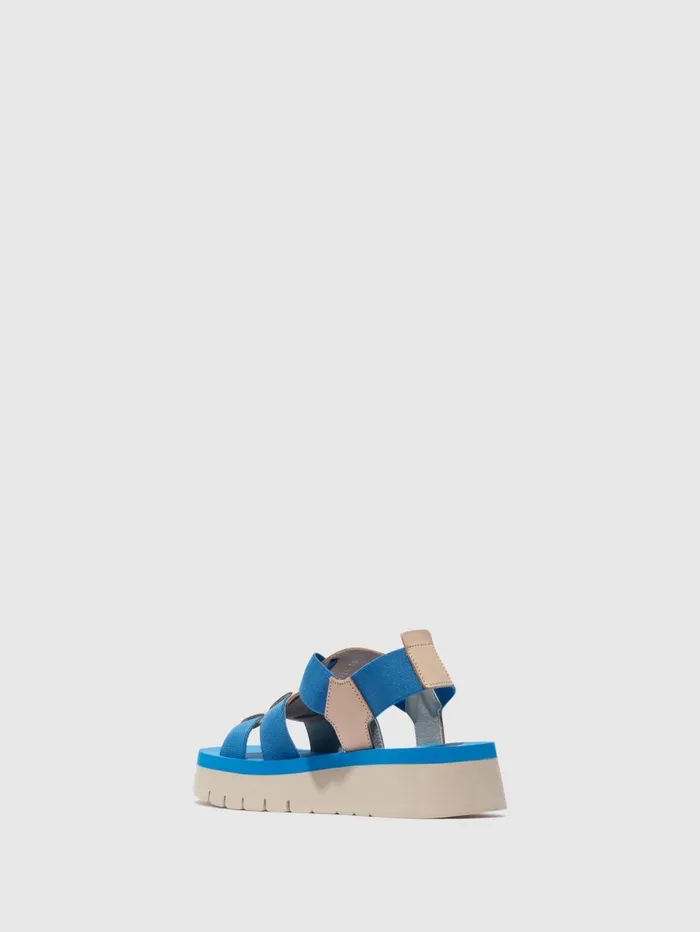 SlingBack Sandals SAMB245FLY NATURALAZURREAZURRE Women Fly London Sandals