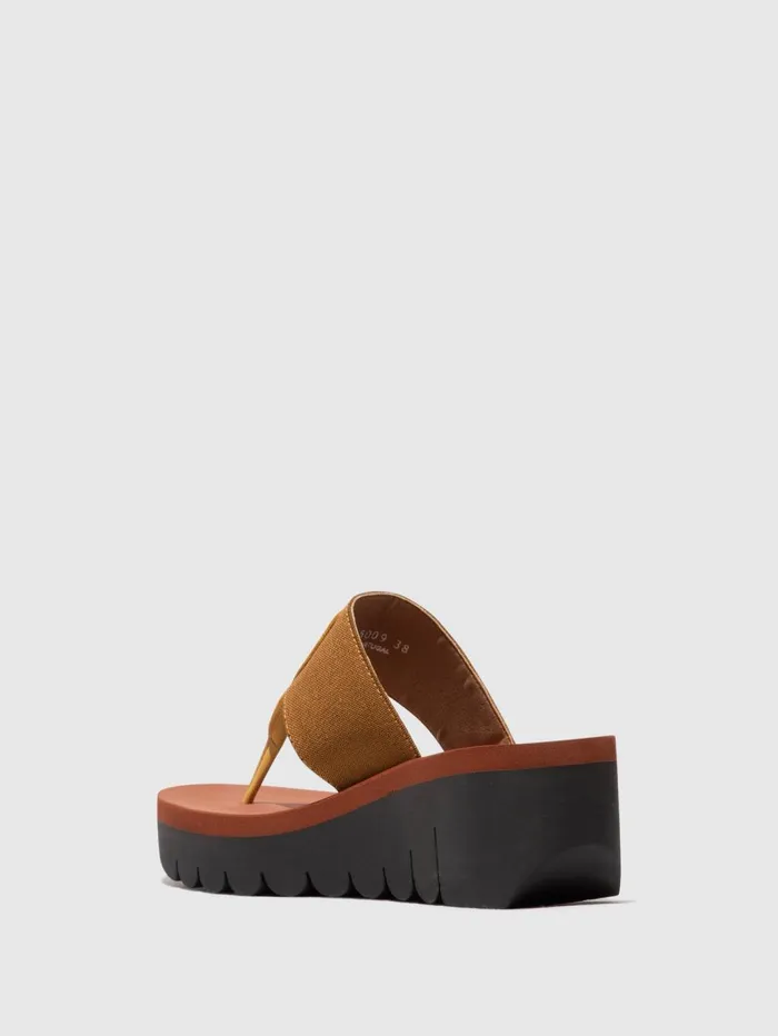Slipon Mules YOMU725FLY BUMBLEBEECAMEL BRICK Women Fly London Mules