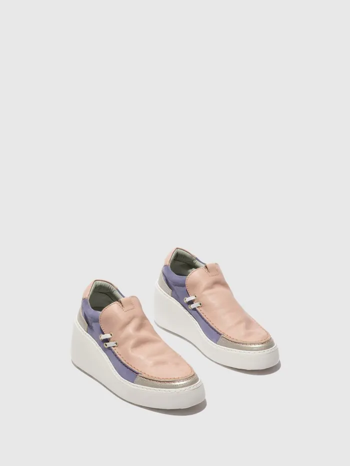 Slipon Trainers DAVY667FLY SILVERPALE PINKVIOLET Women Fly London Trainers