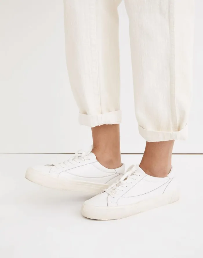 Sneakers Women Madewell Sidewalk LowTop Sneakers Pale Parchment