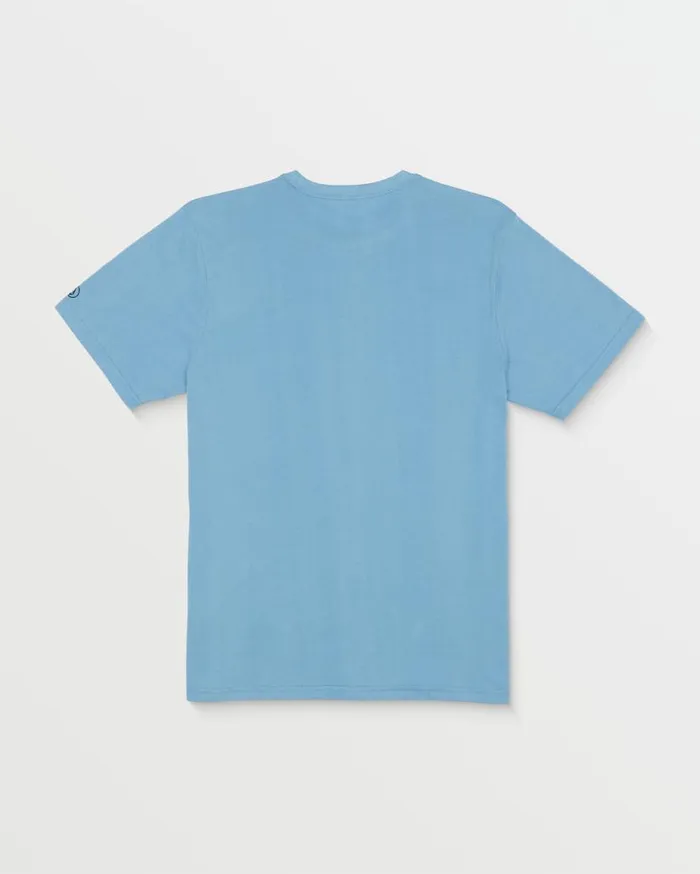 Solid Short Sleeve Tee 8211 Blue Rinse Mens Volcom TShirts and Tanks