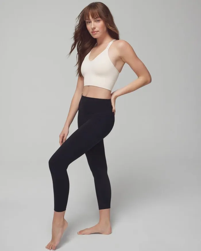 Soma 247 HighWaist Crop Leggings Black Women Bottoms