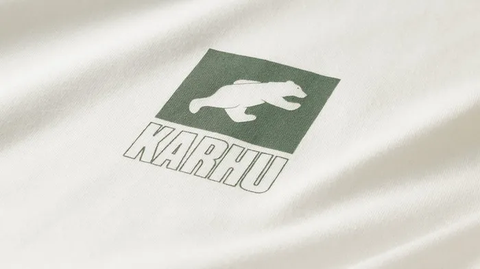 Sport Bear Logo Tshirt Bright White Iceberg Green Men Karhu TShirts