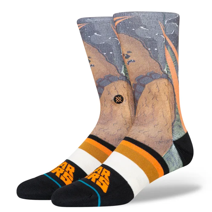 Star Wars By JazStance Poly Crew Socks Chewie 8211 Green MenWomen Stance Crew