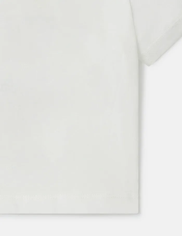 Stella McCartney Baby Boys Kids Veggie Burger Stack TShirt Ivory Stella McCartney Baby Boys Kids Veggie Burger Stack TShirt Ivory