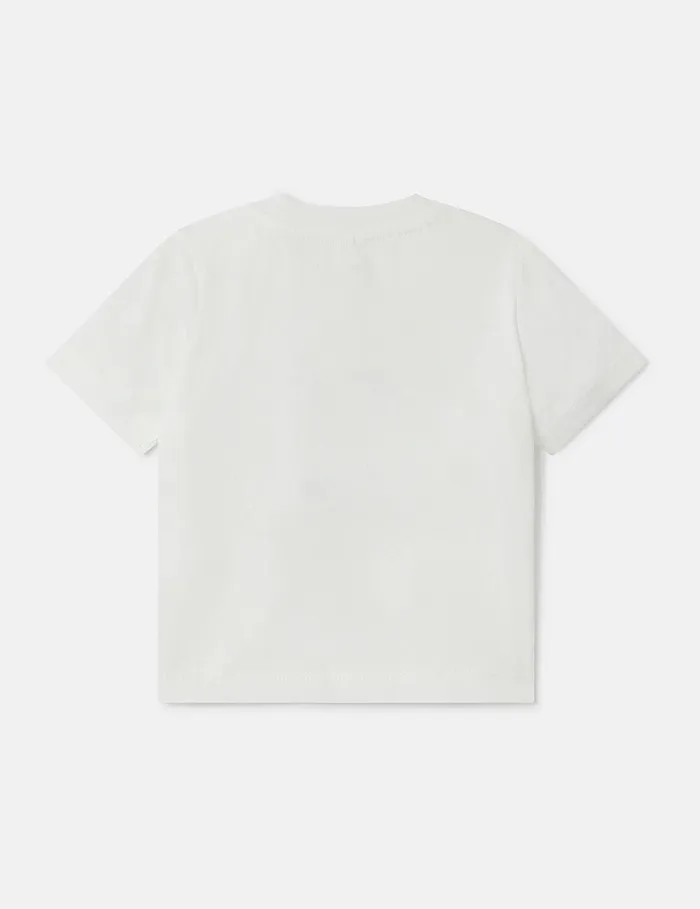 Stella McCartney Baby Boys Kids Veggie Burger Stack TShirt Ivory Stella McCartney Baby Boys Kids Veggie Burger Stack TShirt Ivory