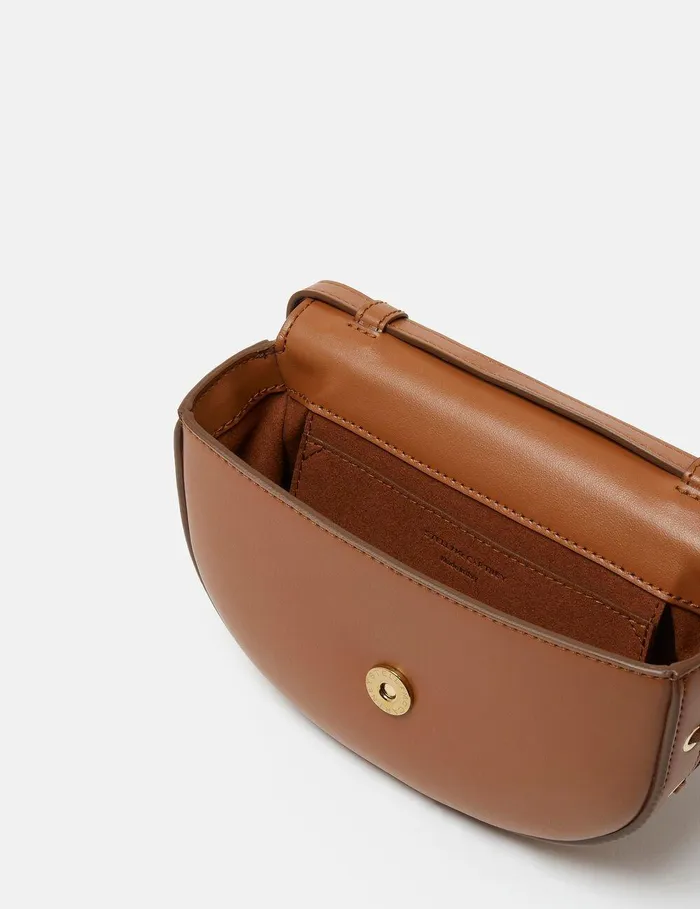 Stella McCartney Crossbody Bags Women Frayme Whipstitch Small Shoulder Bag Tan Brown Stella McCartney Crossbody Bags Women Frayme Whipstitch Small Shoulder Bag Tan Brown