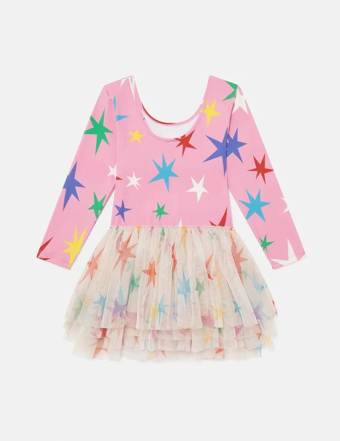 Stella McCartney Dresses and Jumpsuits Kids Star Pattern Tulle Dress Pink Stella McCartney Dresses and Jumpsuits Kids Star Pattern Tulle Dress Pink