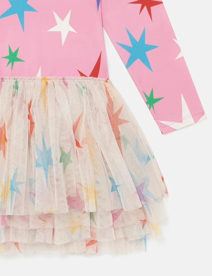 Stella McCartney Dresses and Jumpsuits Kids Star Pattern Tulle Dress Pink Stella McCartney Dresses and Jumpsuits Kids Star Pattern Tulle Dress Pink