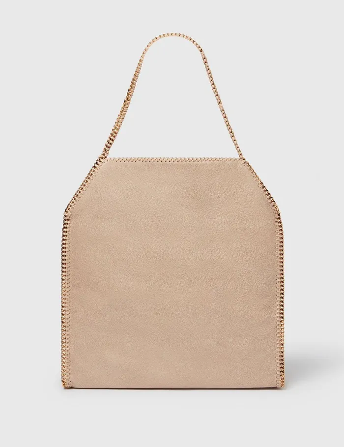 Stella McCartney Iconic Falabella Women Falabella Large Shoulder Tote Bag Buttercream Stella McCartney Iconic Falabella Women Falabella Large Shoulder Tote Bag Buttercream