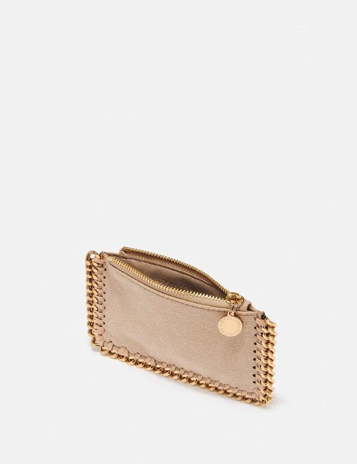 Stella McCartney Iconic Falabella Women Falabella Zip Cardholder Butter Cream