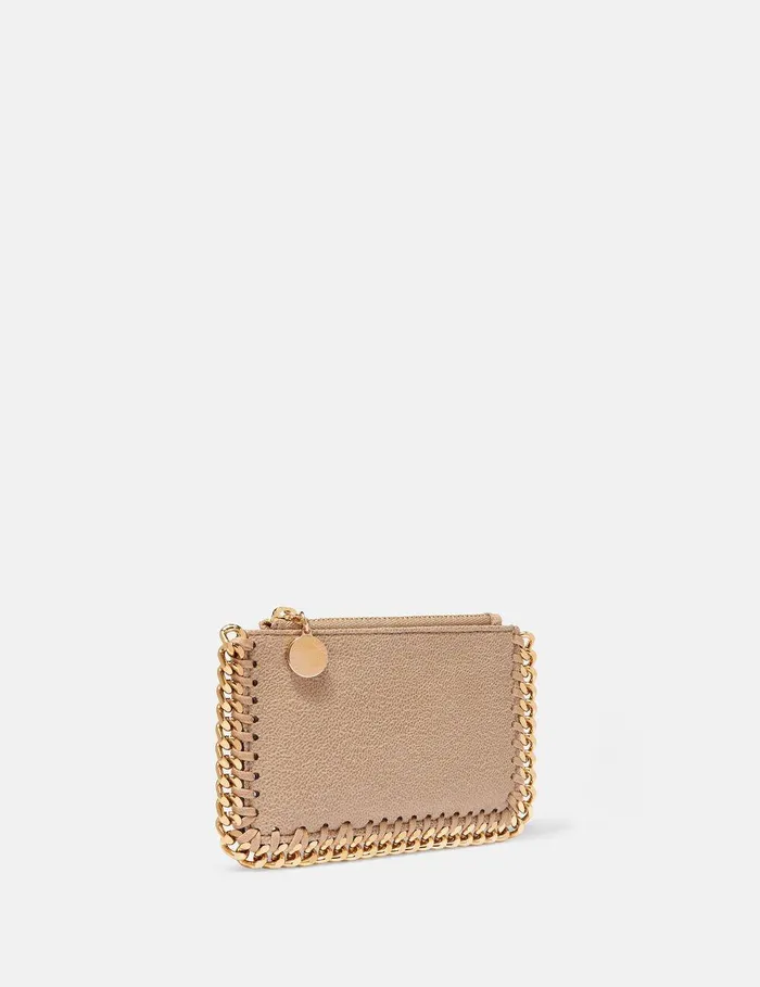 Stella McCartney Iconic Falabella Women Falabella Zip Cardholder Butter Cream