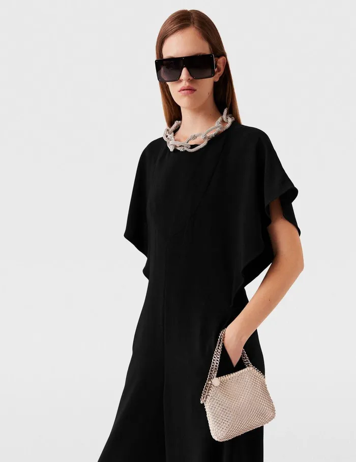 Stella McCartney Jumpsuits Women Crystal Chain Maxi Jumpsuit Black Stella McCartney Jumpsuits Women Crystal Chain Maxi Jumpsuit Black