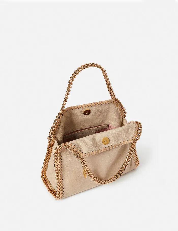 Stella McCartney Mini Bags And Clutches Women Falabella Mini Tote Bag Butter Cream Stella McCartney Mini Bags And Clutches Women Falabella Mini Tote Bag Butter Cream