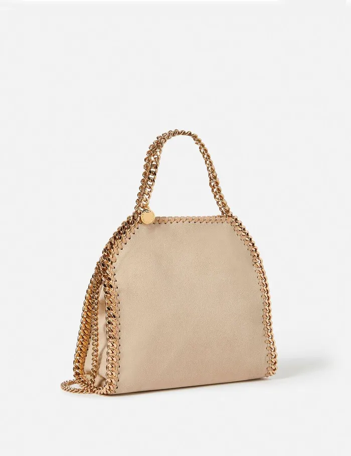 Stella McCartney Mini Bags And Clutches Women Falabella Mini Tote Bag Butter Cream Stella McCartney Mini Bags And Clutches Women Falabella Mini Tote Bag Butter Cream