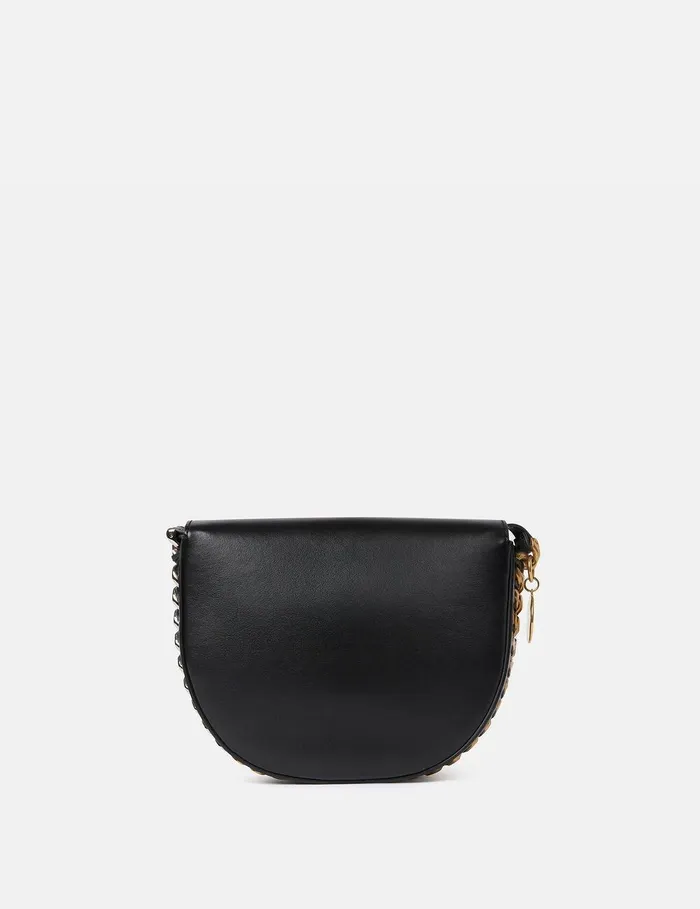 Stella McCartney Mini Bags And Clutches Women Frayme Medium Flap Shoulder Bag Black Stella McCartney Mini Bags And Clutches Women Frayme Medium Flap Shoulder Bag Black