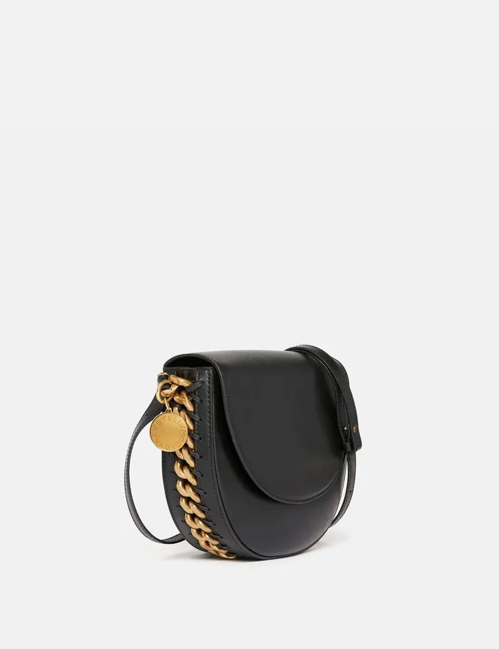 Stella McCartney Mini Bags And Clutches Women Frayme Medium Flap Shoulder Bag Black Stella McCartney Mini Bags And Clutches Women Frayme Medium Flap Shoulder Bag Black