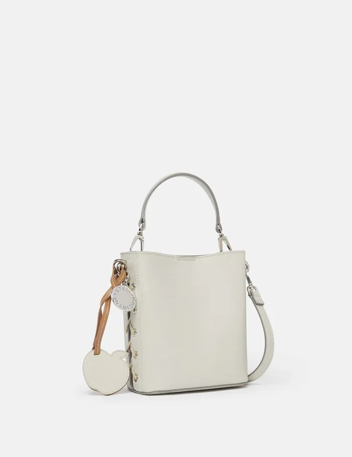 Stella McCartney Mini Bags And Clutches Women Woven Bucket Bag Clay White Stella McCartney Mini Bags And Clutches Women Woven Bucket Bag Clay White
