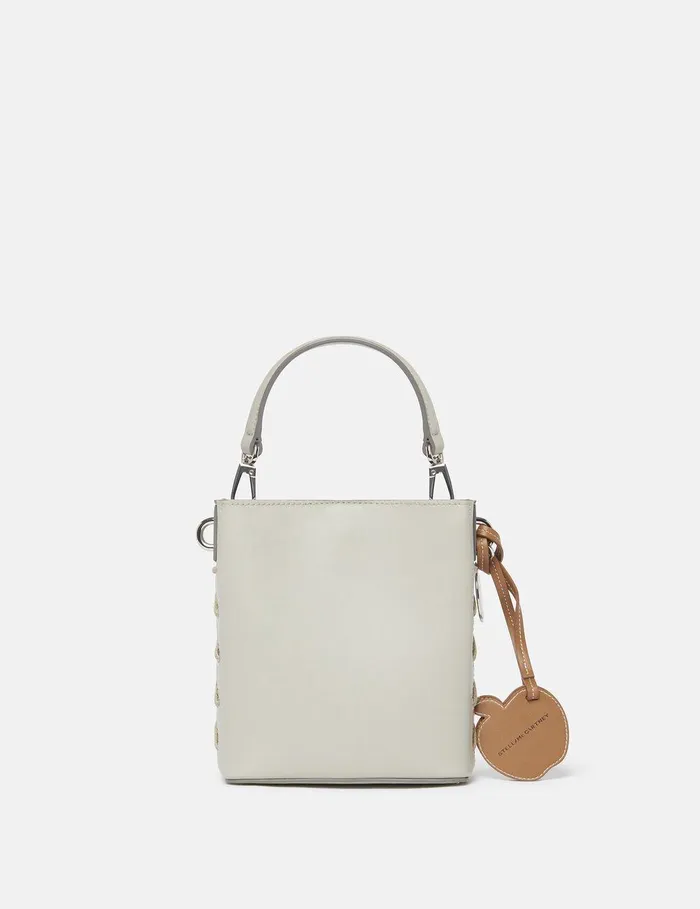Stella McCartney Mini Bags And Clutches Women Woven Bucket Bag Clay White Stella McCartney Mini Bags And Clutches Women Woven Bucket Bag Clay White