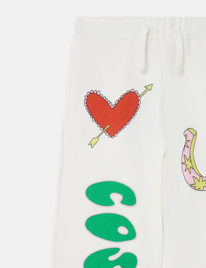 Stella McCartney Pants and Shorts Kids Cosmic Cowboy Sweatpants Ivory Stella McCartney Pants and Shorts Kids Cosmic Cowboy Sweatpants Ivory