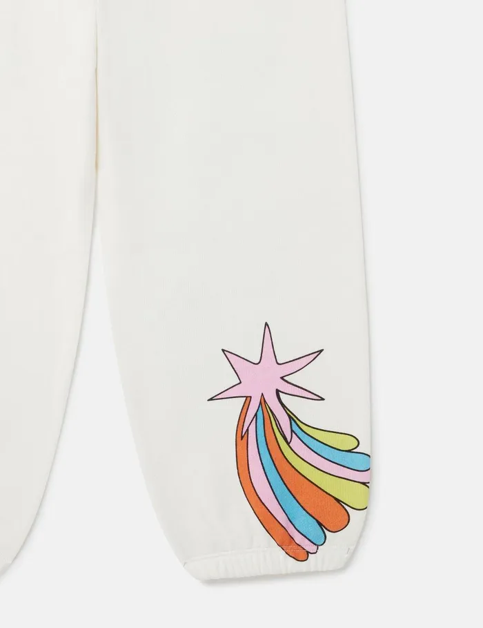 Stella McCartney Pants and Shorts Kids Cosmic Cowboy Sweatpants Ivory Stella McCartney Pants and Shorts Kids Cosmic Cowboy Sweatpants Ivory