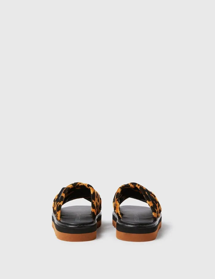 Stella McCartney Sandals Women SneakElyse Leopard Twisted Sandals Leopard Print Stella McCartney Sandals Women SneakElyse Leopard Twisted Sandals Leopard Print