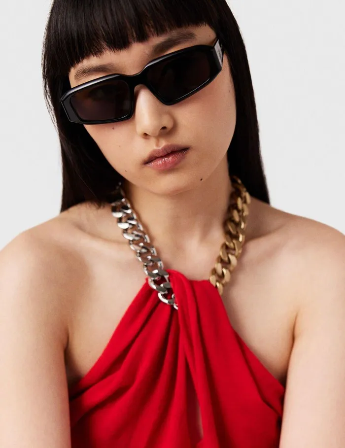 Stella McCartney Shirts And Tops Women Frayme ChainEmbellished Halterneck Top Lipstick Red Stella McCartney Shirts And Tops Women Frayme ChainEmbellished Halterneck Top Lipstick Red