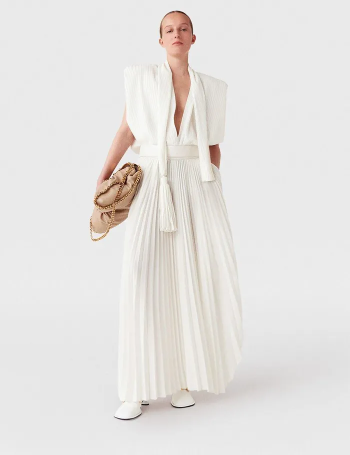 Stella McCartney Shirts And Tops Women Tassel Front Loose Shirt Pure White Stella McCartney Shirts And Tops Women Tassel Front Loose Shirt Pure White