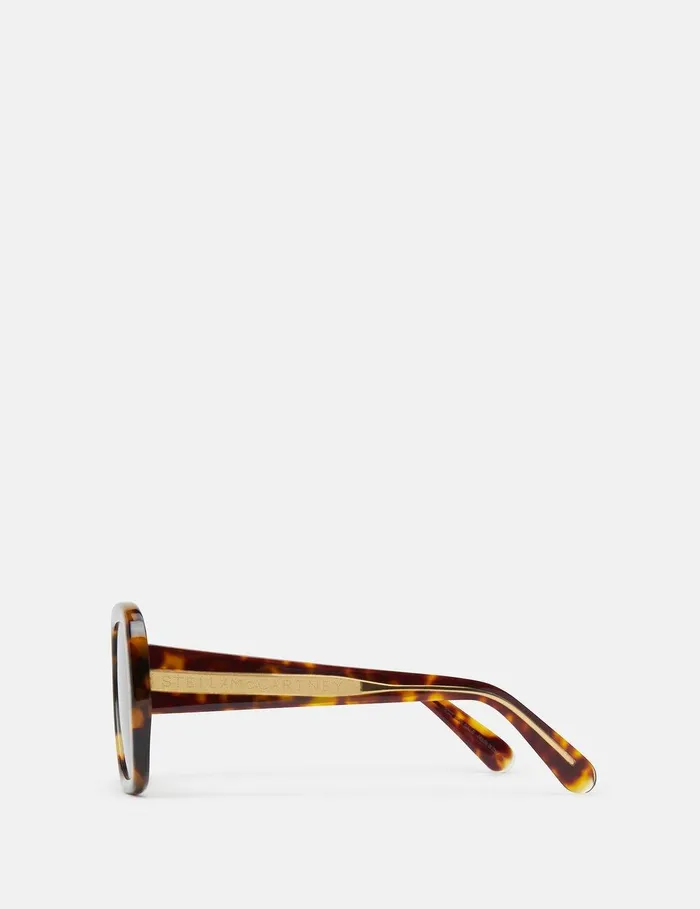 Stella McCartney Sunglasses Women Oversized Square Sunglasses Shiny Havana Stella McCartney Sunglasses Women Oversized Square Sunglasses Shiny Havana