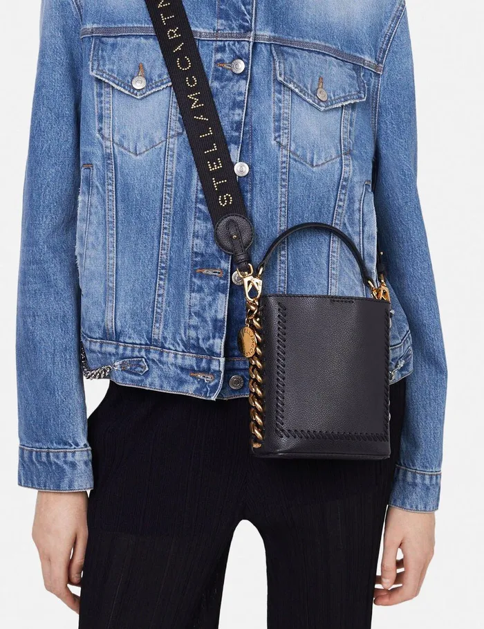 Stella McCartney TopHandle Bags Women Frayme MIRUM Mini Square Bucket Bag Black Stella McCartney TopHandle Bags Women Frayme MIRUM Mini Square Bucket Bag Black