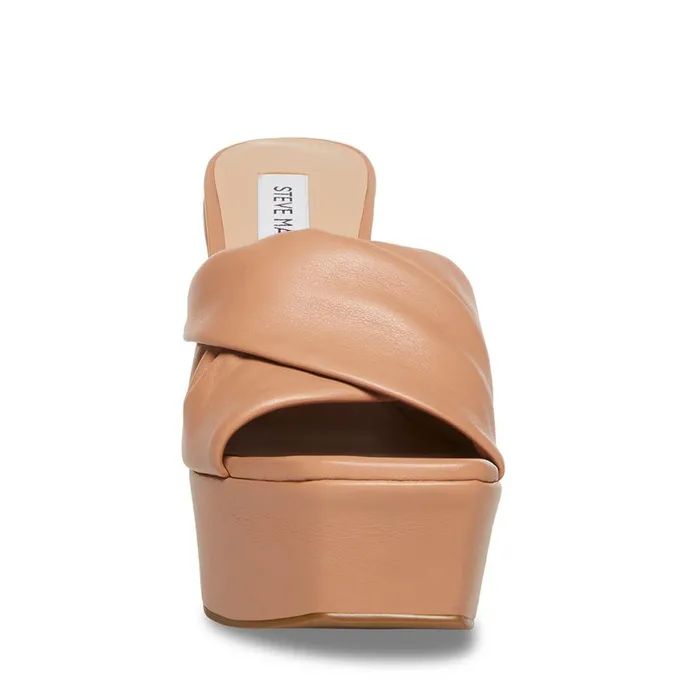 Steve Madden Brianna Tan Leather Womens Wedges Steve Madden Brianna Tan Leather Womens Wedges