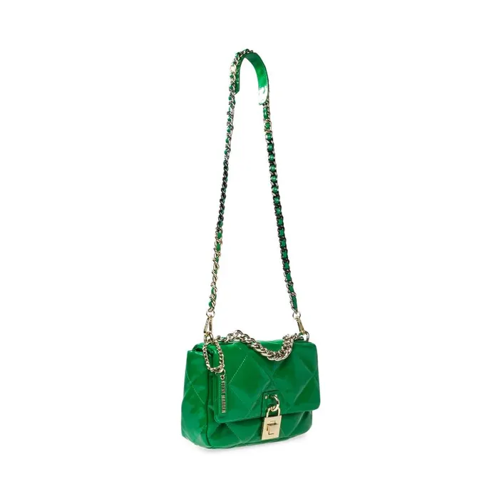 Steve Madden Bterra Patent Green Womens Crossbody Bags Steve Madden Bterra Patent Green Womens Crossbody Bags