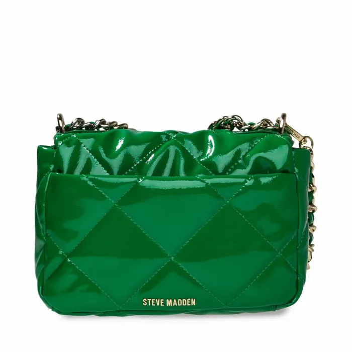 Steve Madden Bterra Patent Green Womens Crossbody Bags Steve Madden Bterra Patent Green Womens Crossbody Bags
