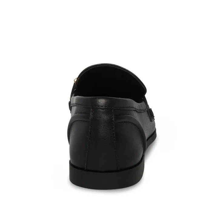Steve Madden Carrine Black Leather Womens Flats Steve Madden Carrine Black Leather Womens Flats
