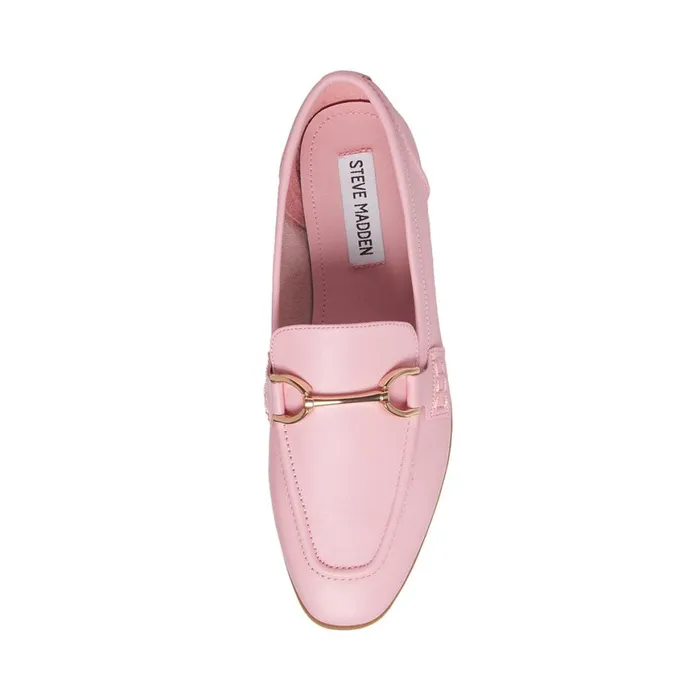 Steve Madden Carrine Pink Leather Womens Flats Steve Madden Carrine Pink Leather Womens Flats