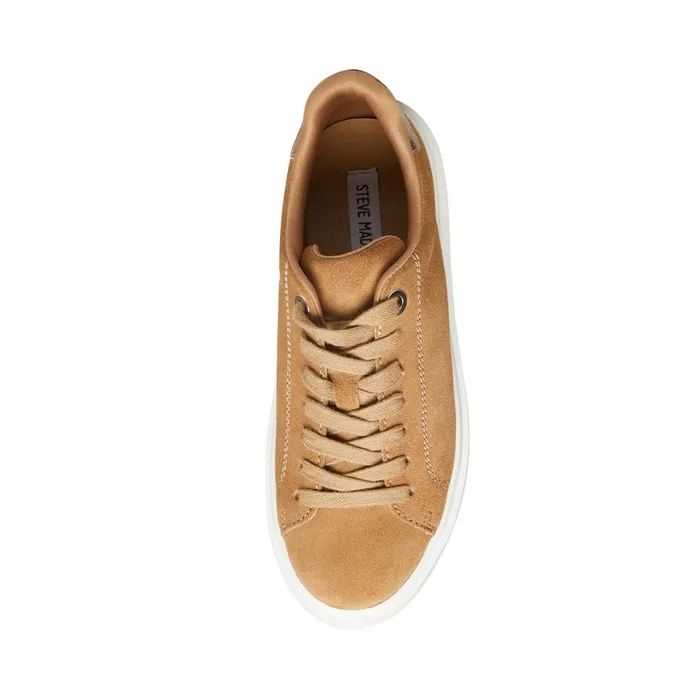 Steve Madden Catcher Taupe Suede Womens Sneakers
