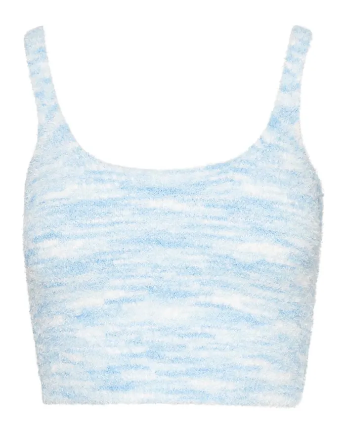 Steve Madden Cozy Knit Tank Blue Womens Tops Steve Madden Cozy Knit Tank Blue Womens Tops