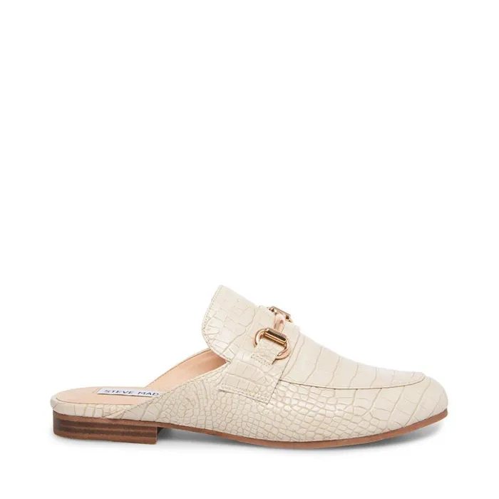 Steve Madden Kandi Taupe Crocodile Womens Flats