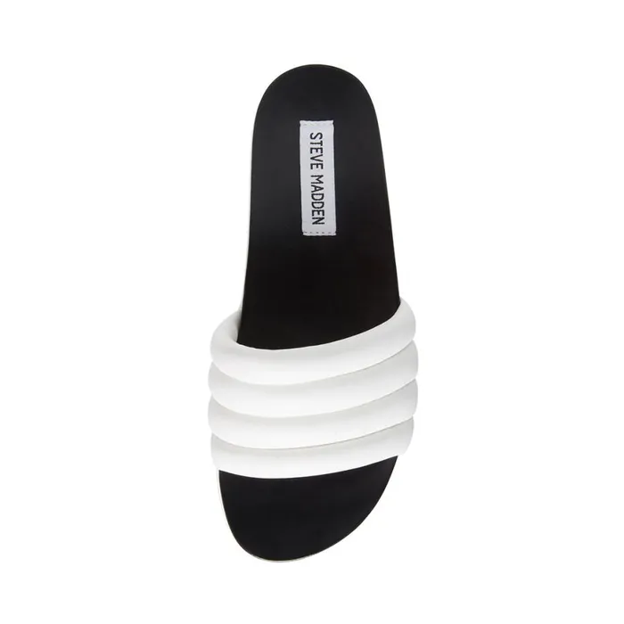 Steve Madden Lazaro White Womens Wedges