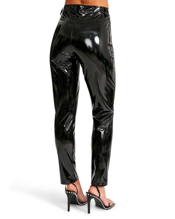 Steve Madden Shine Arts Pant Black Patent Womens Bottoms Steve Madden Shine Arts Pant Black Patent Womens Bottoms