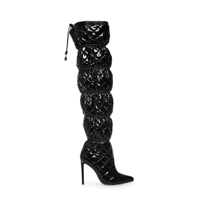 Steve Madden Silhouette Blackblack Black Black Womens Boots