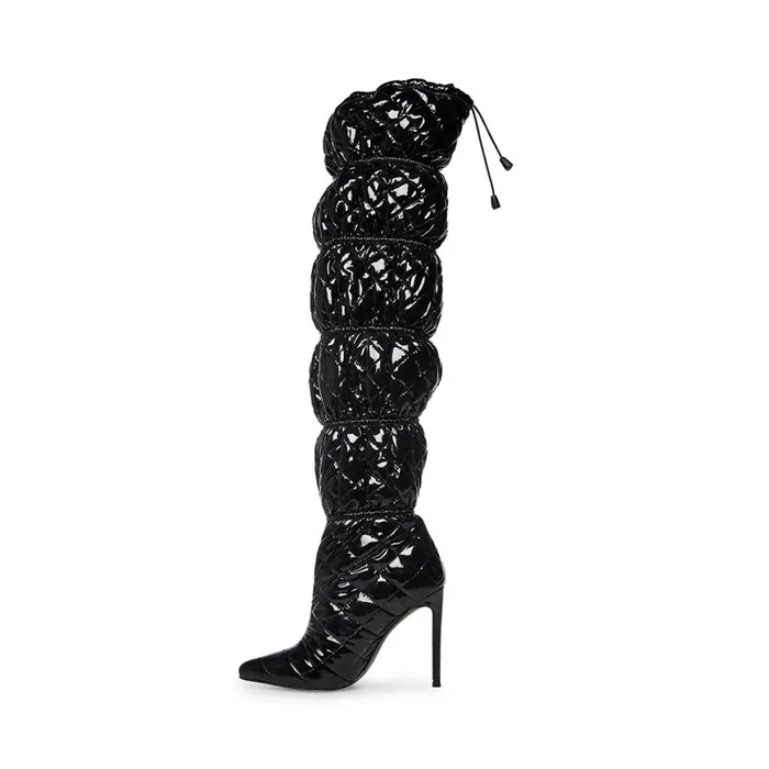 Steve Madden Silhouette Blackblack Black Black Womens Boots Steve Madden Silhouette Blackblack Black Black Womens Boots