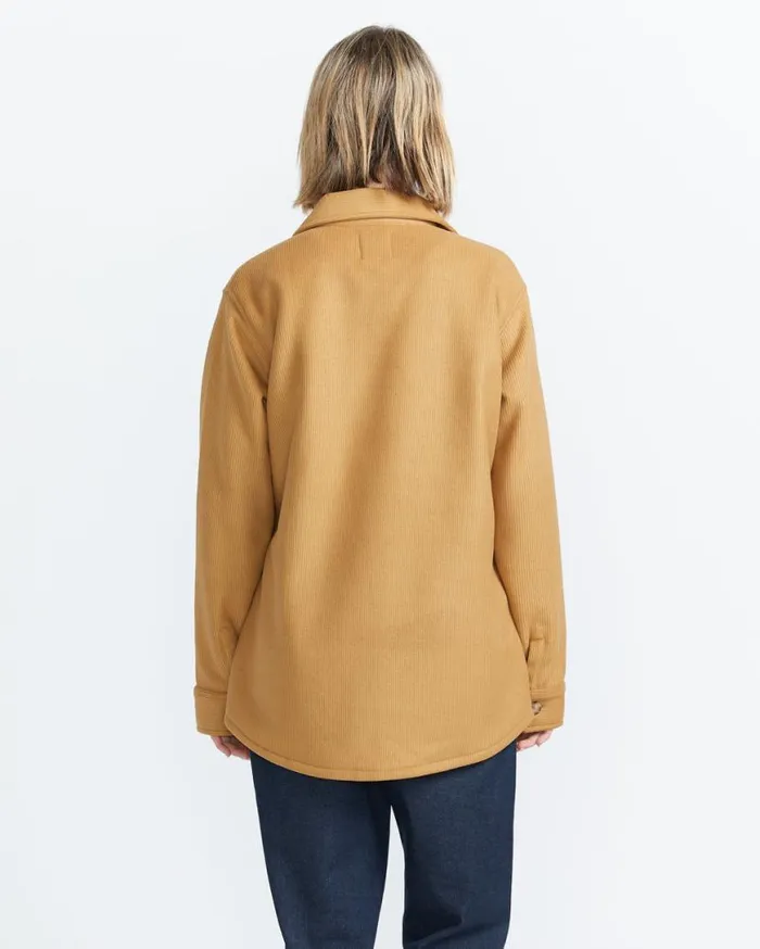 Stn Bonded Shacket 8211 Vintage Brown Womens Volcom Jackets