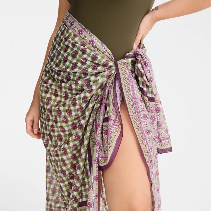 Stoles Longchamp Women The Bucolic Escapade Stole Artichoke