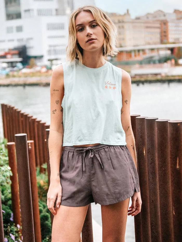 Stone Def Shorts 8211 Slate Grey Womens Volcom Skate