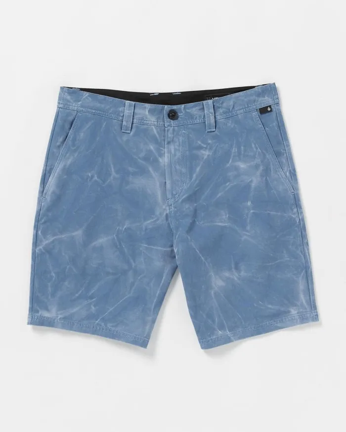 Stone Faded Hybrid Shorts 8211 Blueberry Mens Volcom Shorts