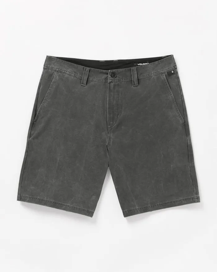 Stone Faded Hybrid Shorts 8211 Stealth Mens Volcom Shorts
